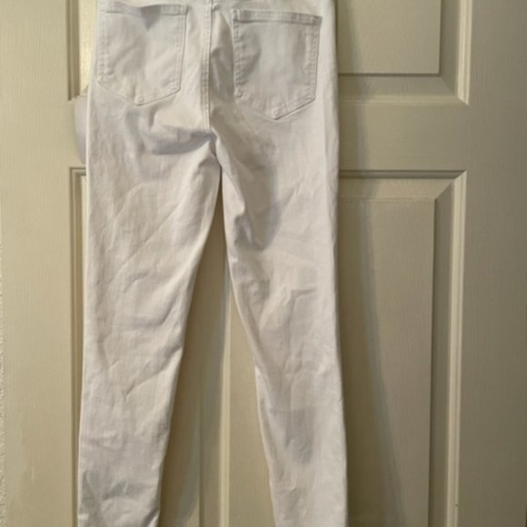 NA-KD High Waist Skinny EU 36 White Jeans NWTs Straight Leg NICE! - Picture 6 of 8